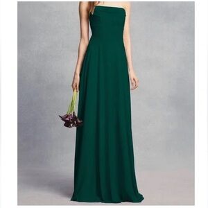 White by Vera Wang Strapless Dress